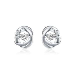 Infinity Orb Diamond Earrings 