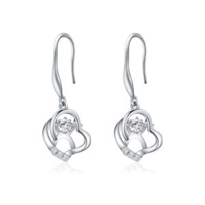 Take Heart Drop Diamond Earrings