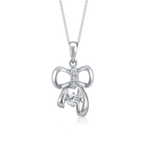 Ribbonia Diamond Pendant