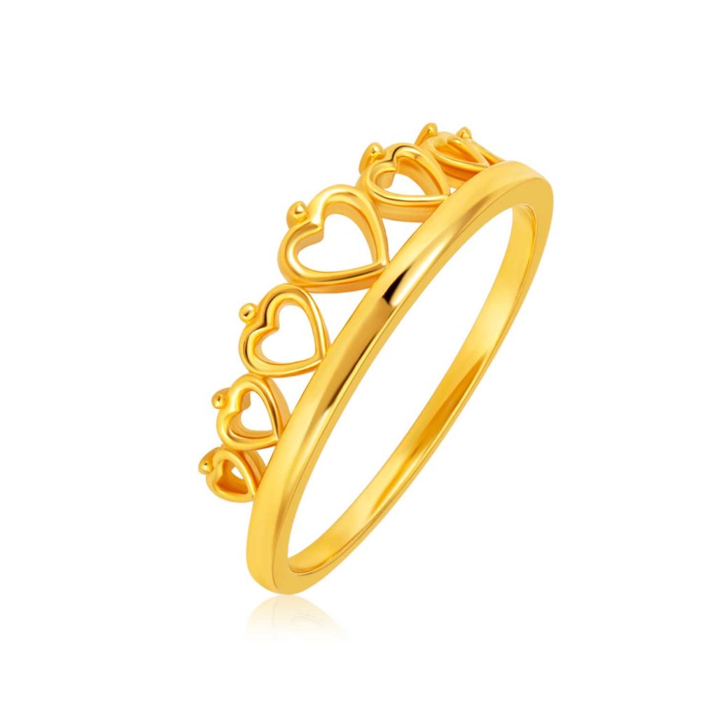 Queen ring clearance gold