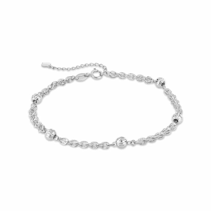 White Gold Chain Bracelet | Gold Bracelet for Men & Women