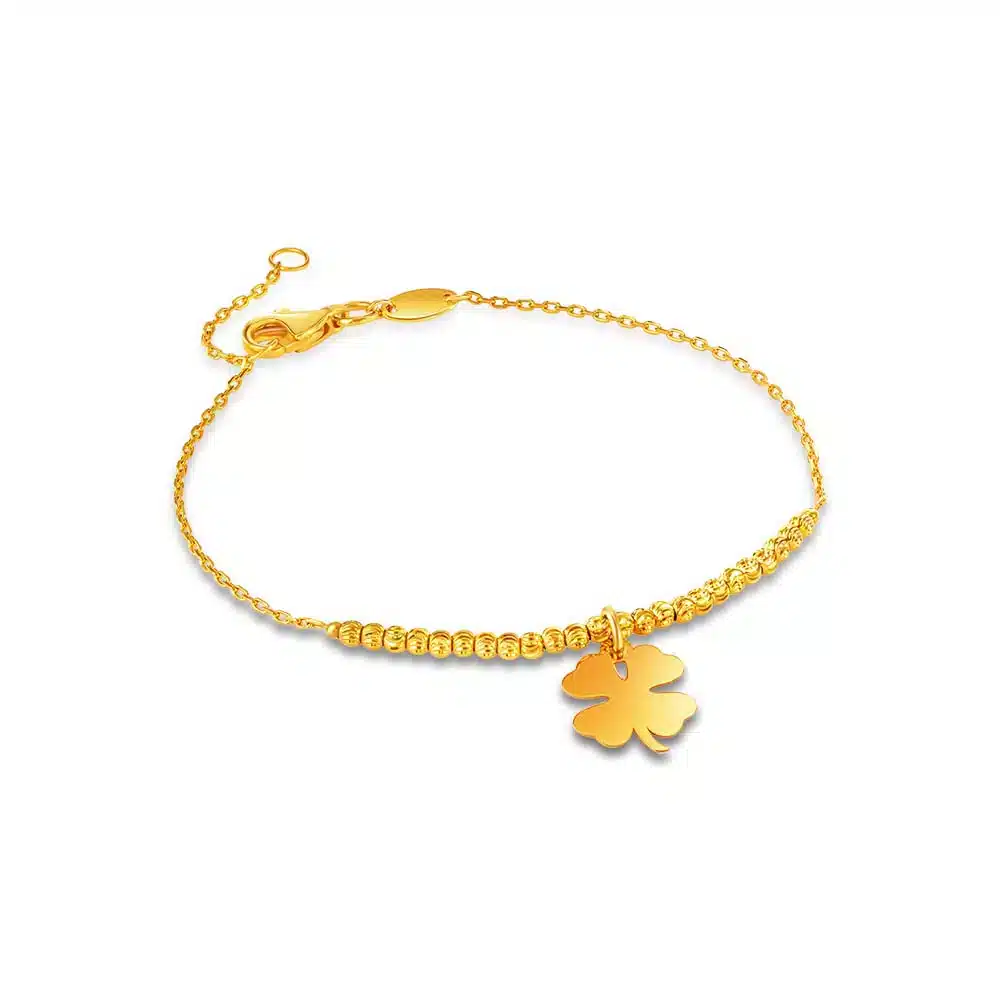 AMA 18K Gold-Plated Bracelet with Lucky Pendants – AMA JEWELRY