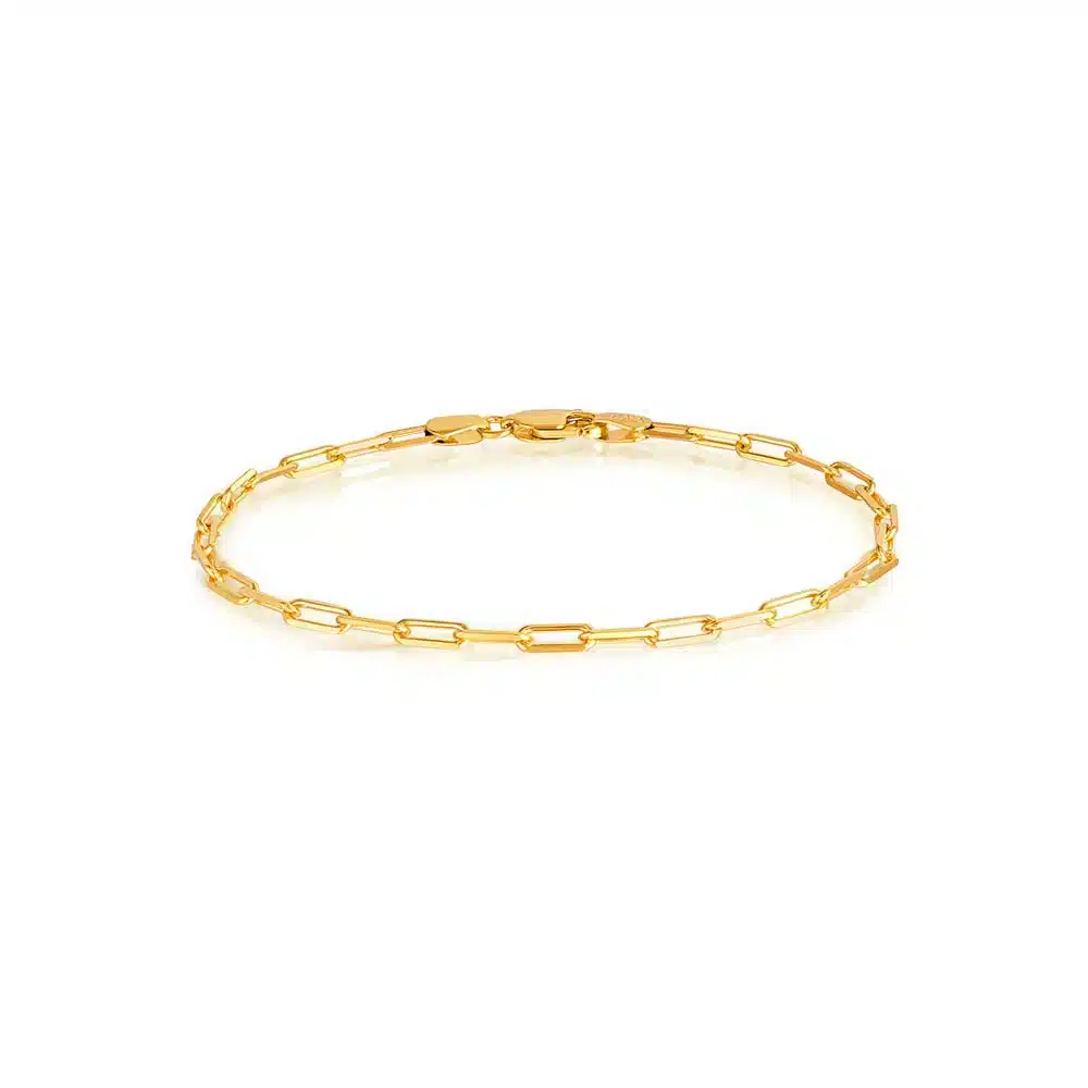 916 Gold 2 Tone Braid Bracelet  Lee Heng Jewellers