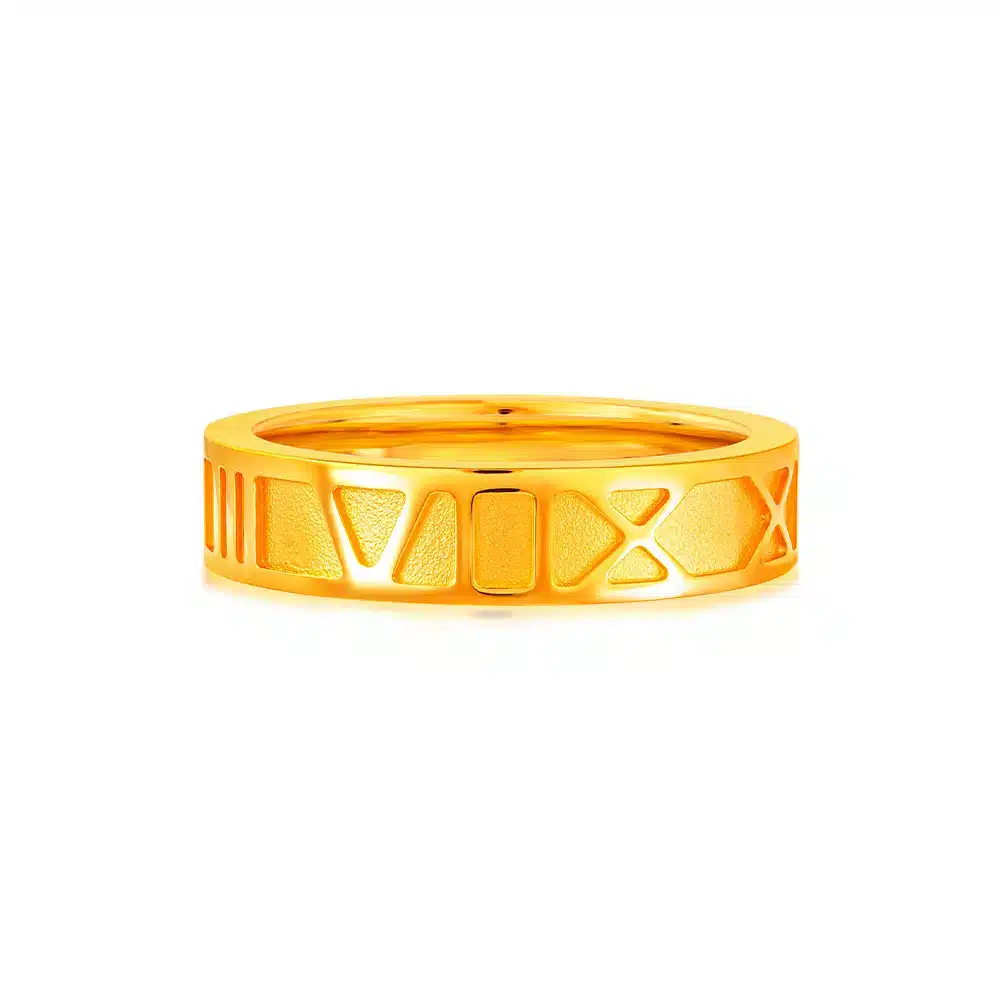 916 Gold Roman Ring