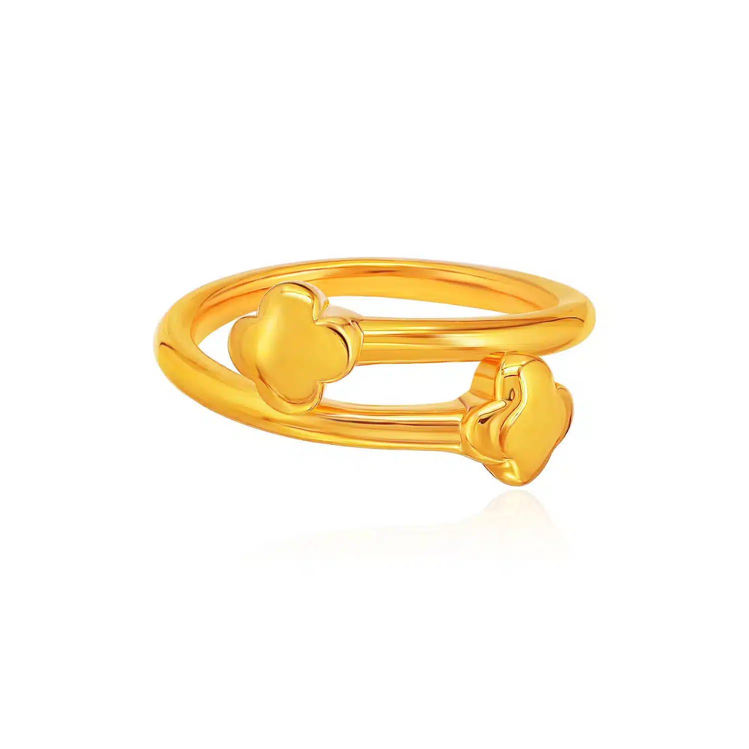 Amazon.com: GOWE 24k Pure Gold Ring for Women Beautiful Lines Exquisite  Shape Resizable Design Fresh and Creative Style Gold Rings: Clothing, Shoes  & Jewelry