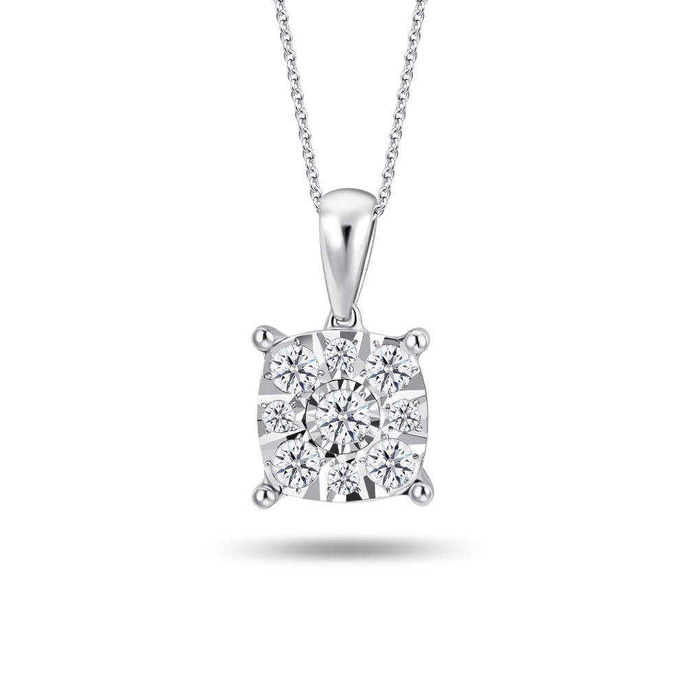 Cascade Cluster Diamond Pendant | SK Jewellery
